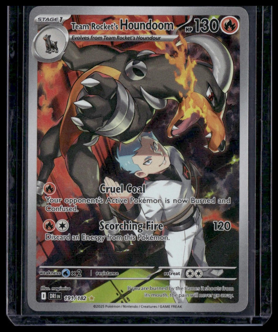 Team Rocket's Houndoom #191/182 Destined Rivals NM