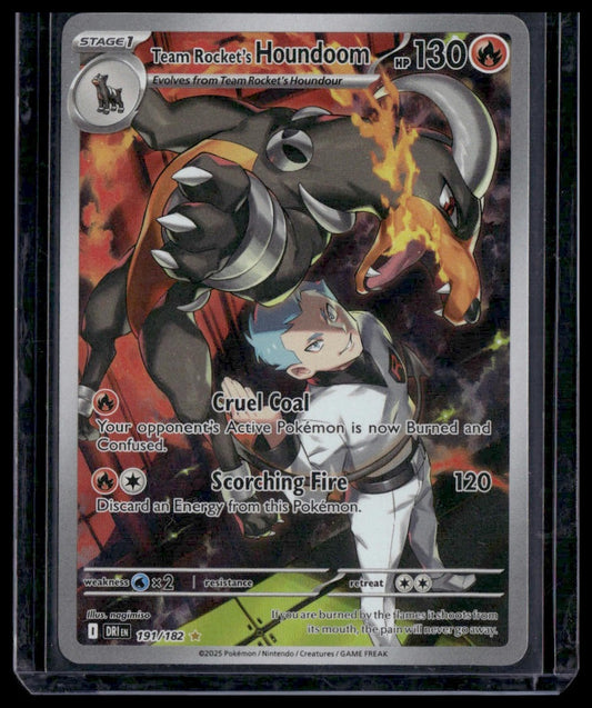 Team Rocket's Houndoom #191/182 Destined Rivals NM