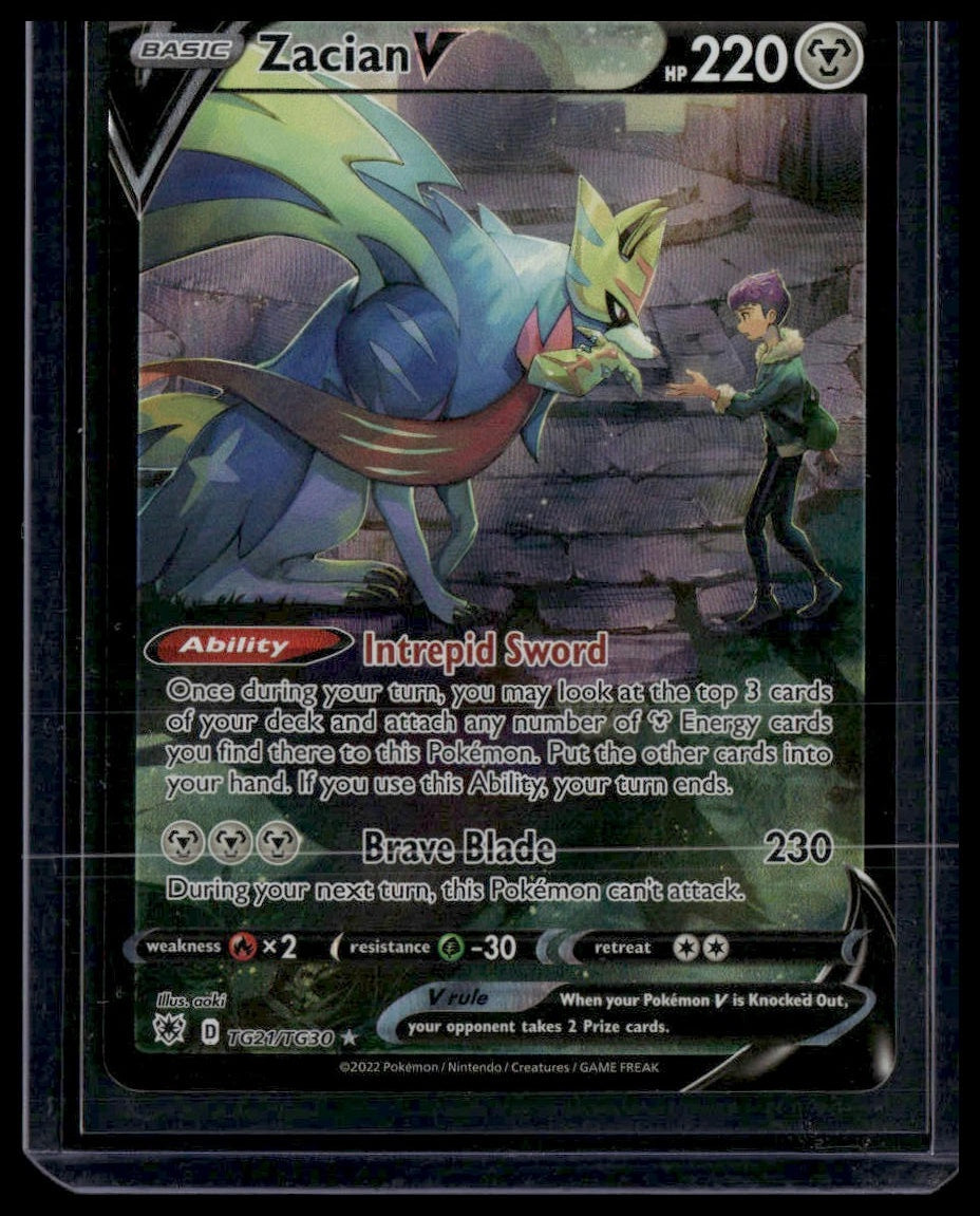 Zacian V #TG21/TG30 Astral Radiance Trainer Gallery NM
