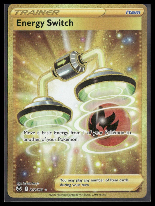 Energy Switch (Secret) #212/195 Silver Tempest NM