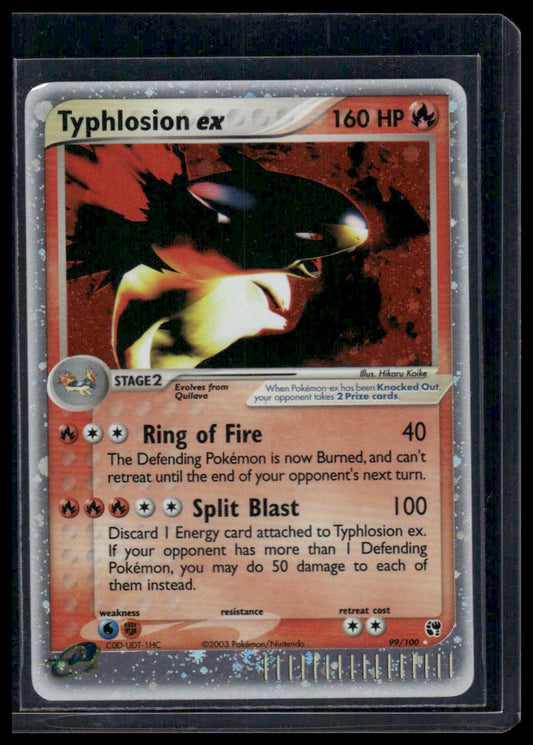 Typhlosion ex #99/100 Holo Sandstorm LP