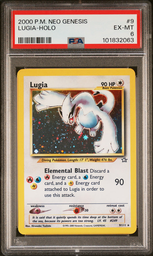 PSA 6 Lugia #9 Neo Genesis
