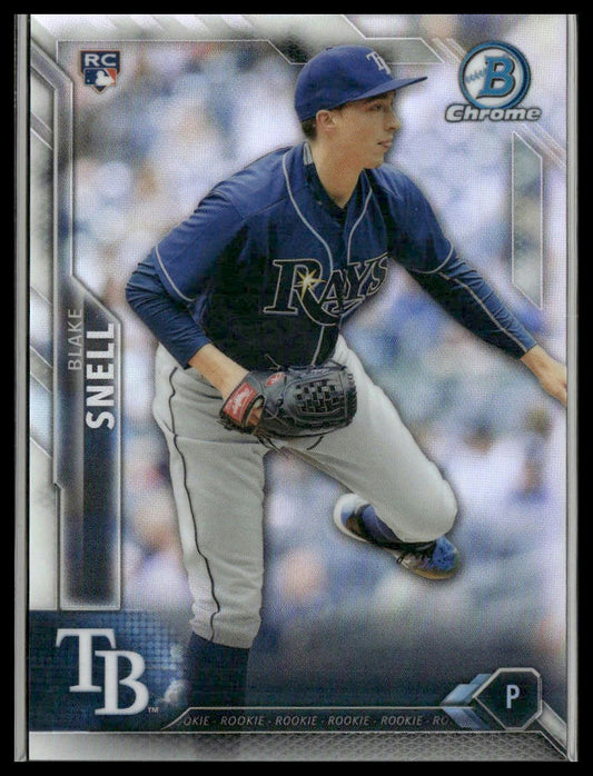 Blake Snell #98 Rookie 2016 Bowman Chrome Refractor #/499 Rays