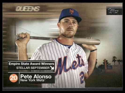 Pete Alonso #ESAW-28 2020 Topps Empire State Award Winners Gold #/50 Mets