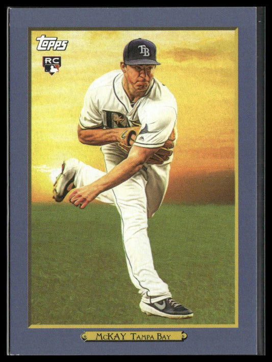 Brendan McKay #TR-32 2020 Topps Turkey Red 2020 Blue #/50 Tampa Bay Rays