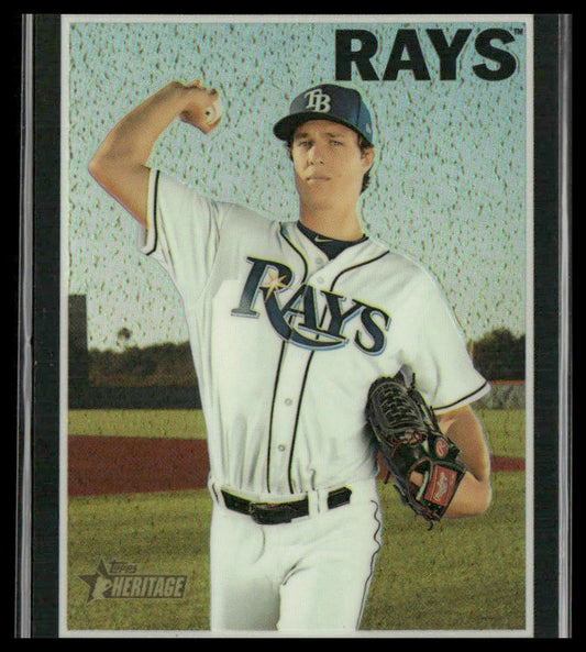 Tyler Glasnow #THC-538 2019 Topps Heritage Chrome Black #/69 Tampa Bay Rays