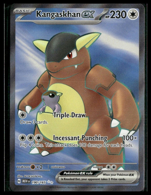 Kangaskhan ex #190/165 Scarlet & Violet 151 NM