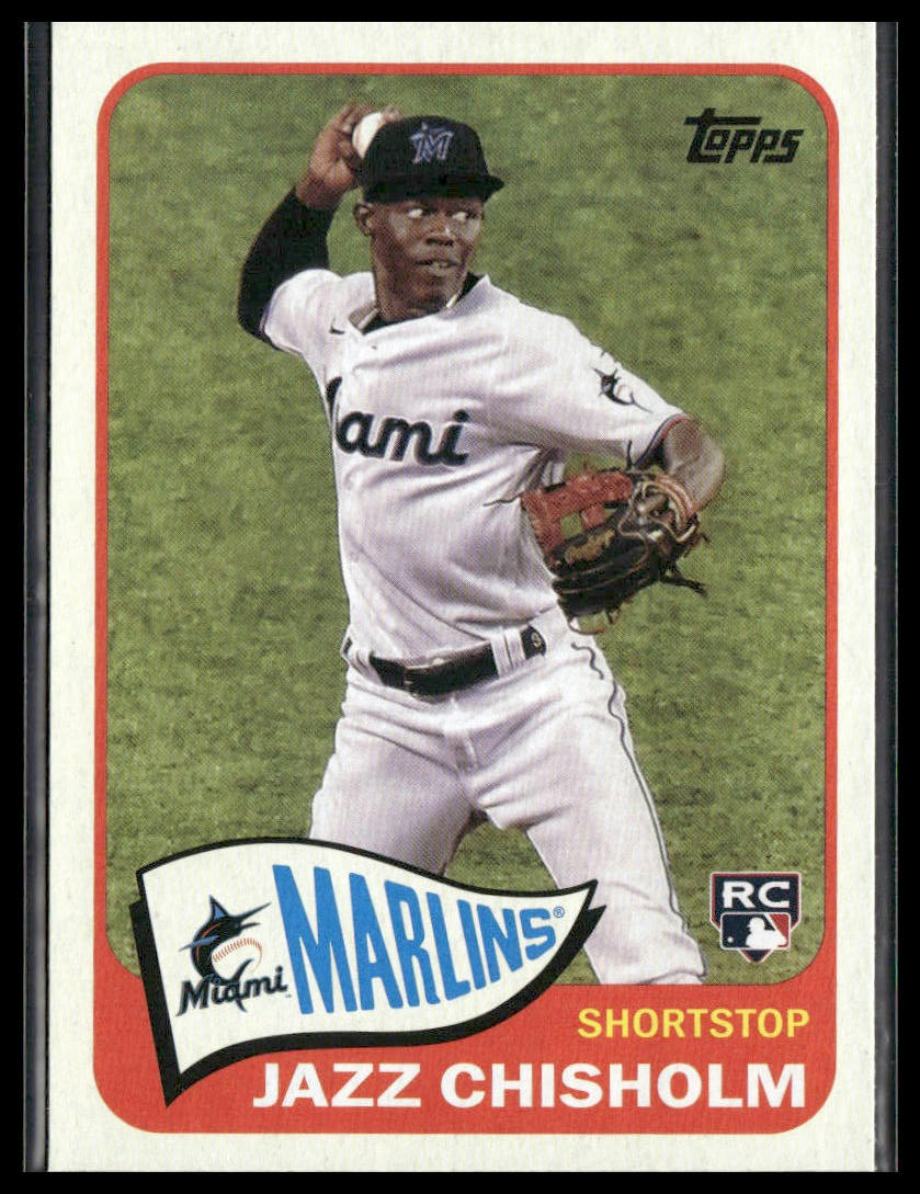Jazz Chisholm #T65-2 Rookie 2021 Topps 1965 Topps Redux Miami Marlins