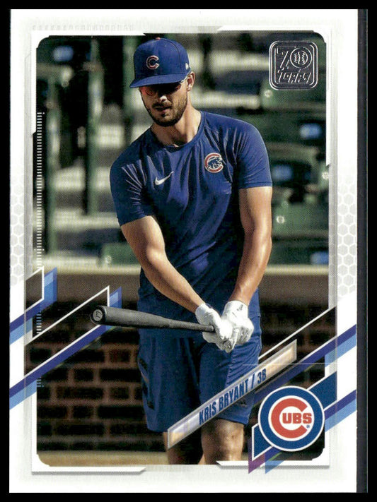 Kris Bryant #660 2021 Topps Chicago Cubs Image Variation SP