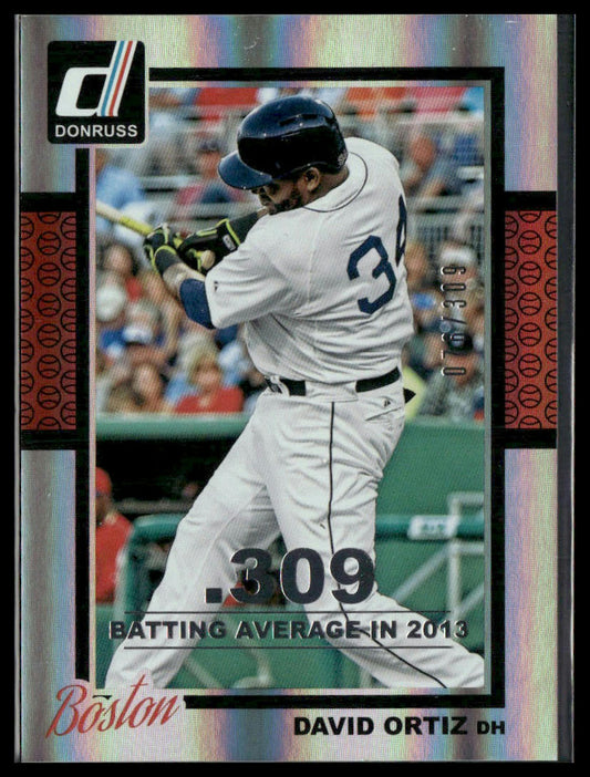 David Ortiz #271 2014 Donruss Stat Line Season #/309 Boston Red Sox