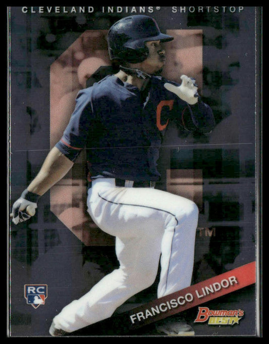 Francisco Lindor #3 Rookie 2015 Bowman's Best Cleveland Indians