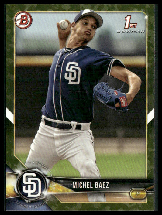 Michel Baez #BP67 2018 Bowman Prospects Camo San Diego Padres