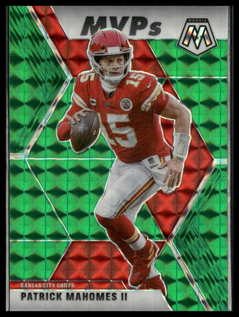 Patrick Mahomes II #297 2020 Panini Mosaic Prizm Green Kansas City Chiefs
