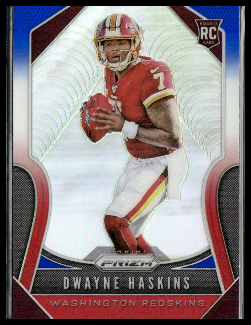 Dwayne Haskins #303 Rookie 2019 Panini Prizm Red White Blue Washington Redskins