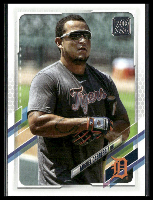 Miguel Cabrera #291 2021 Topps Detroit Tigers Image Variation SP