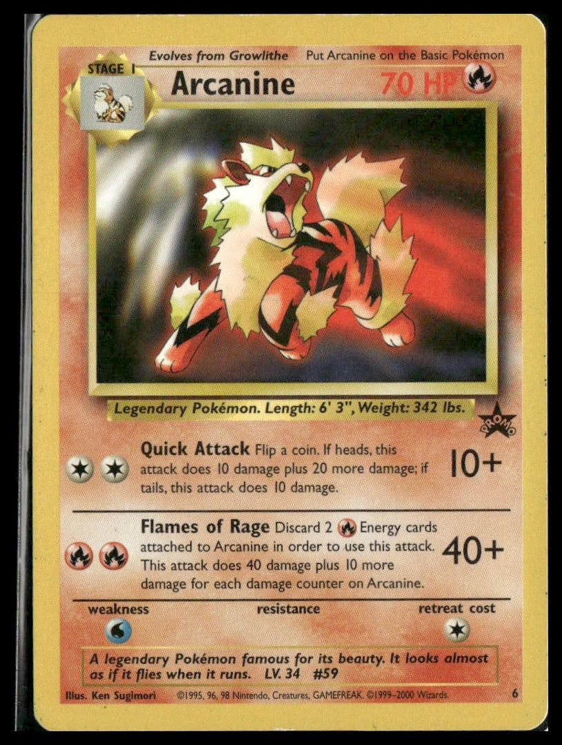 Arcanine #06/53 WoTC Promo LP