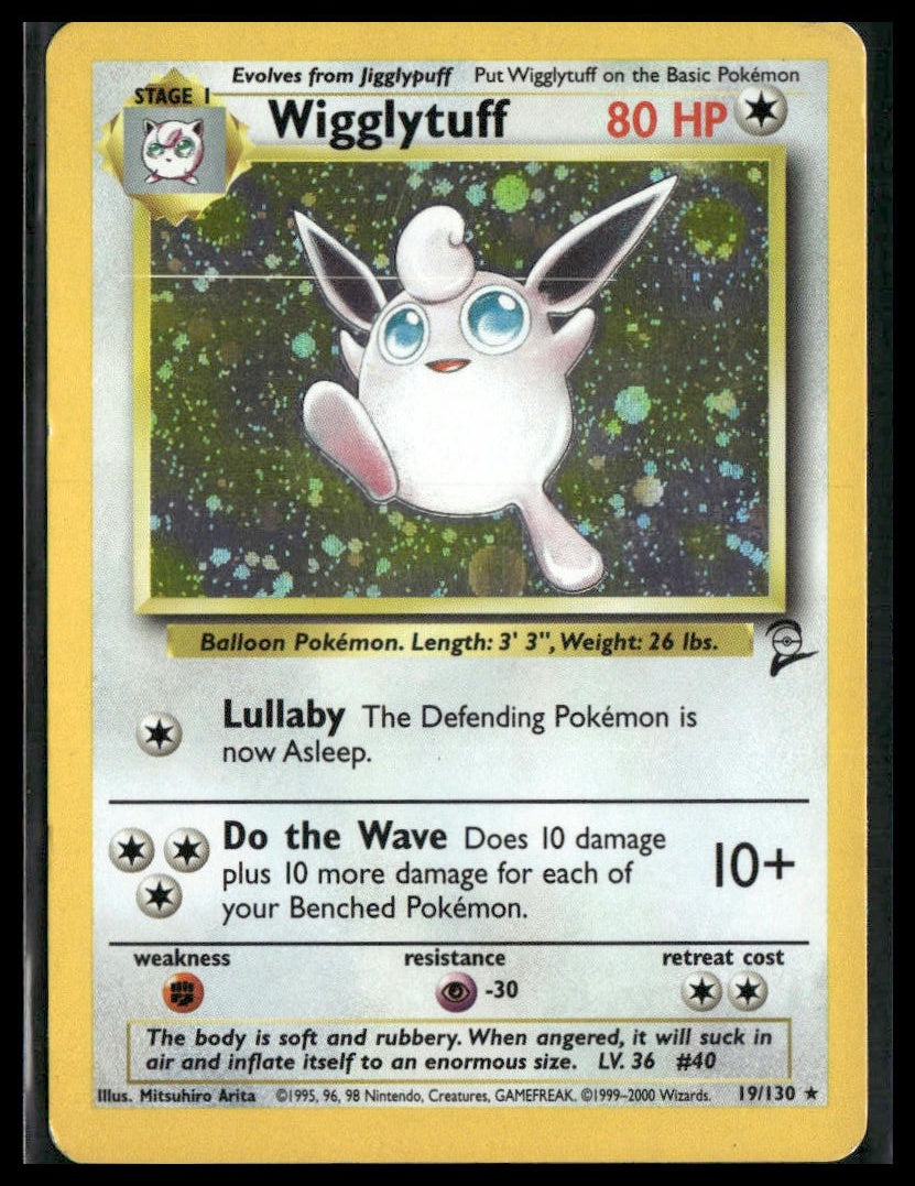 Wigglytuff #019/130 Base Set 2 LP