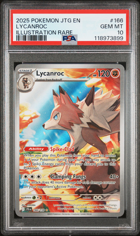 PSA 10 Lycanroc #166 Journey Together