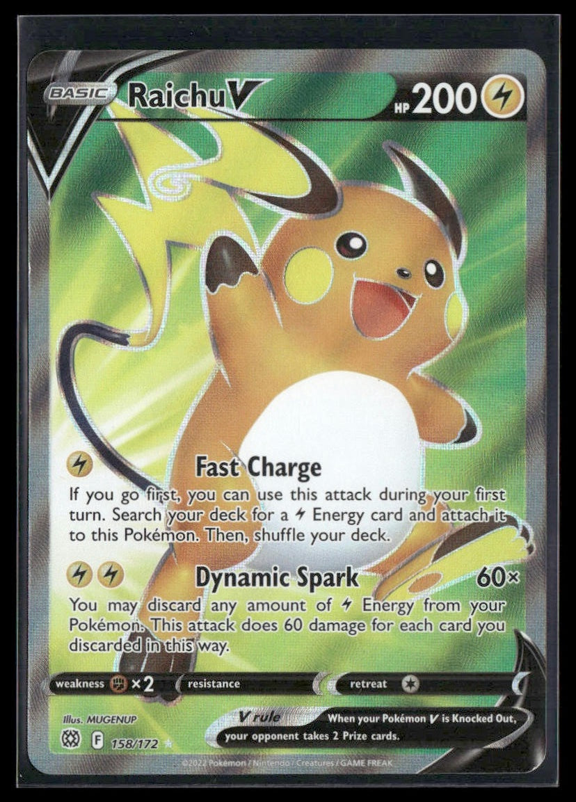 Raichu V (Full Art) #158/172 Brilliant Stars VLP