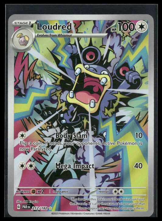 Loudred #212/182 Paradox Rift NM