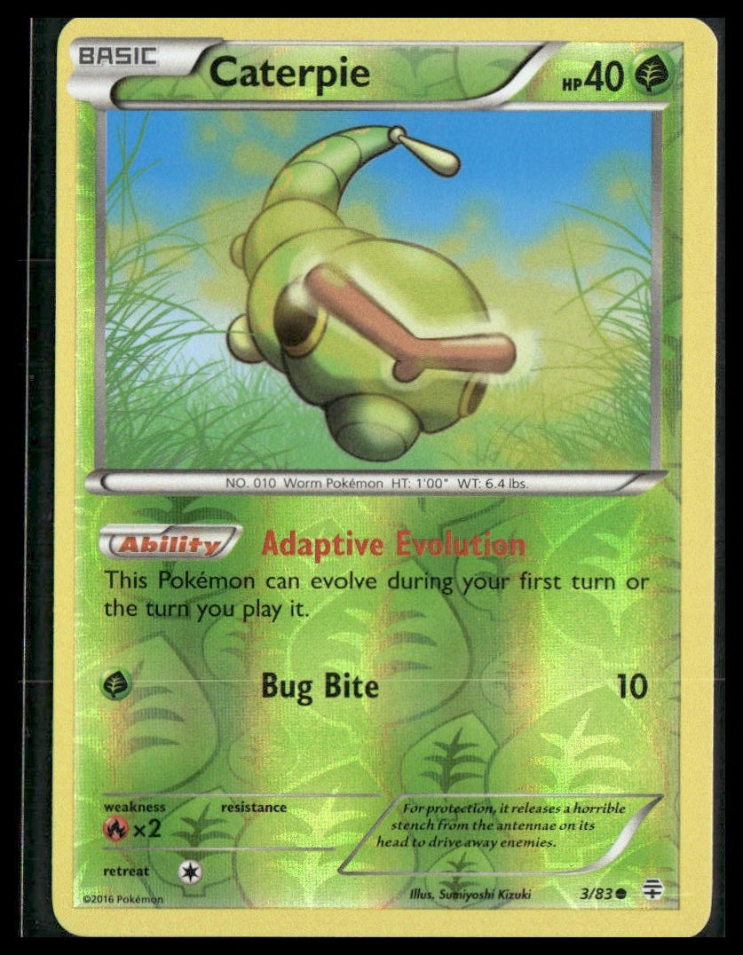 Caterpie #3/83 Reverse Holo Generations VLP