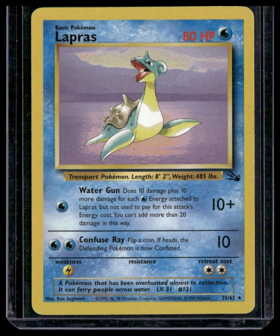 Lapras #25/62 Fossil LP