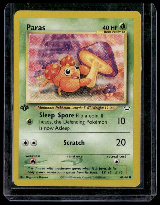 Paras #47/64 1st Edition Neo Revelation LP