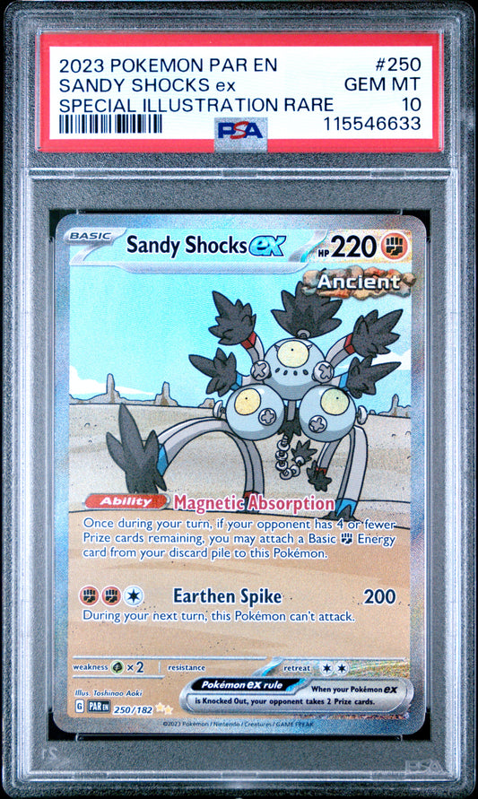 PSA 10 Sandy Shocks Ex #250 Paradox Rift
