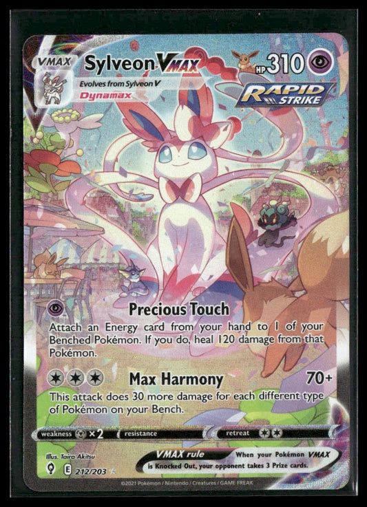 Sylveon VMAX (Alt Art) #212/203 Evolving Skies NM