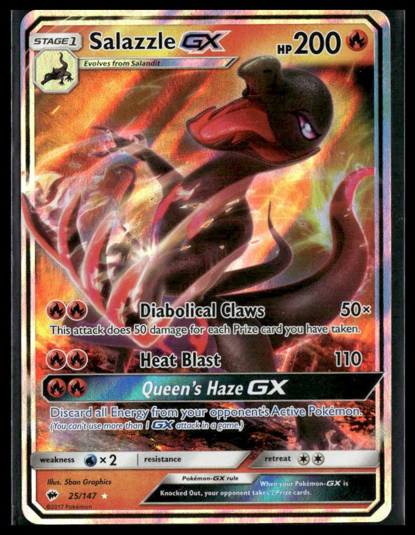 Salazzle GX #25/147 SM - Burning Shadows LP