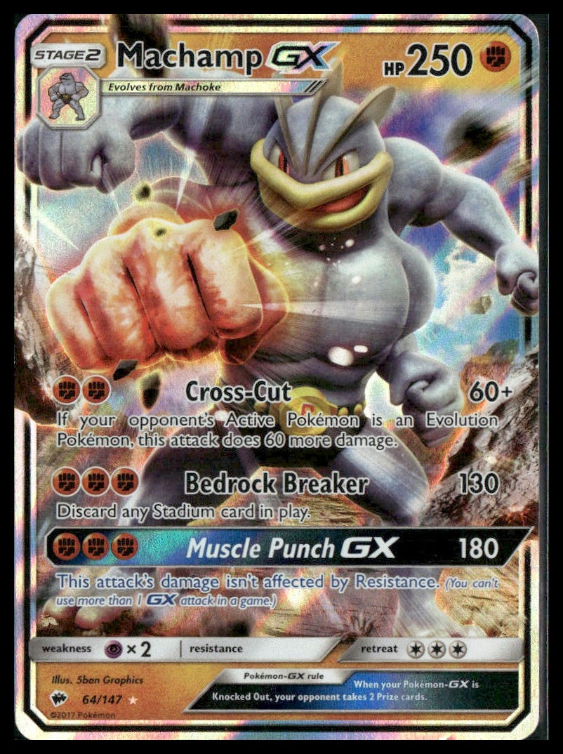 Machamp GX #64/147 SM - Burning Shadows LP