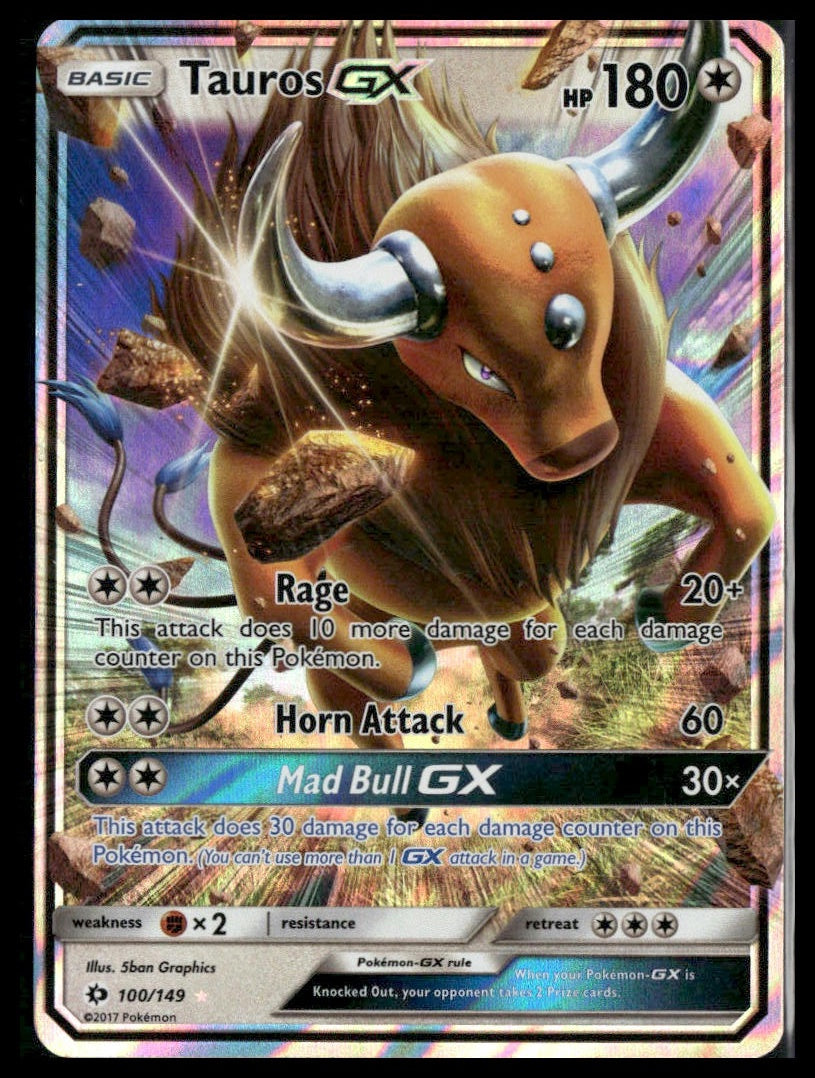 Tauros GX #100/149 SM Base Set LP