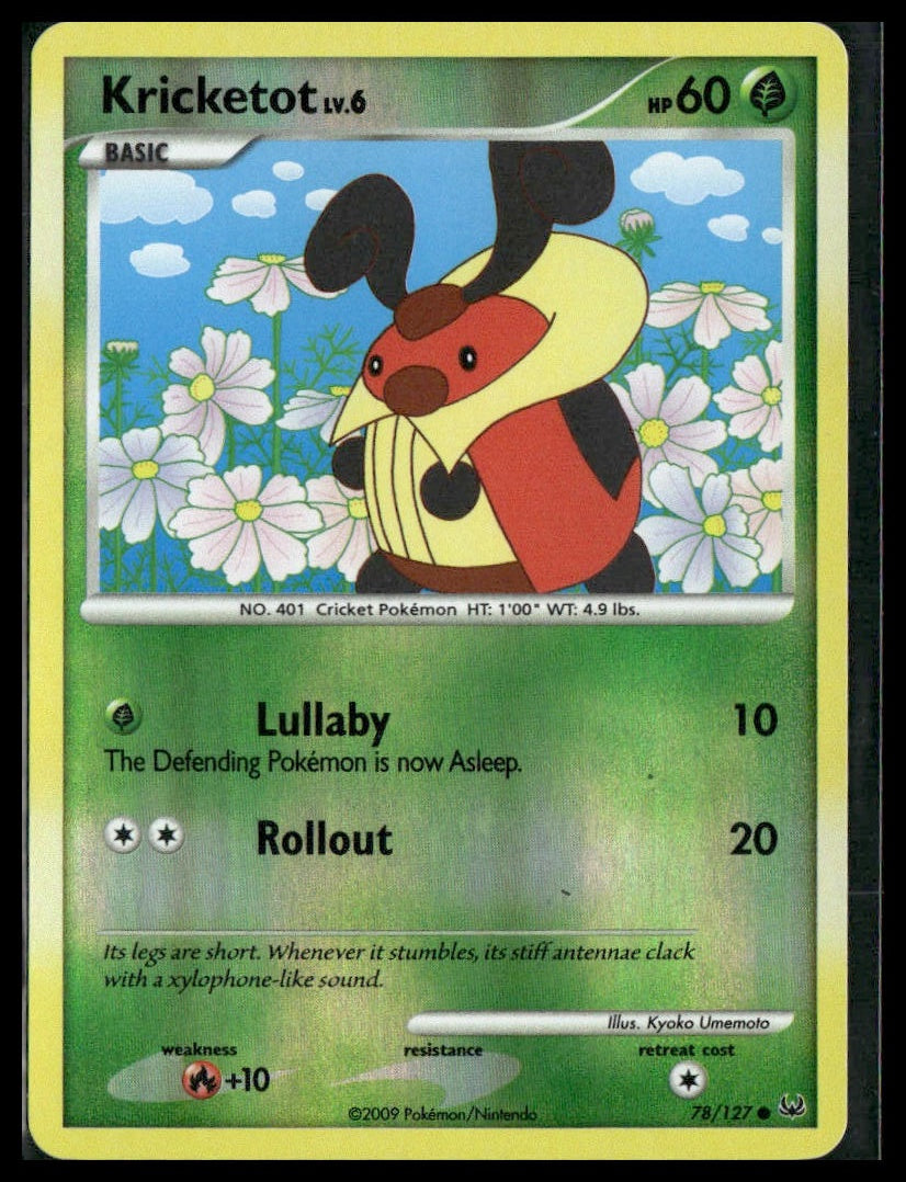 Kricketot #78/127 Reverse Holo Platinum LP