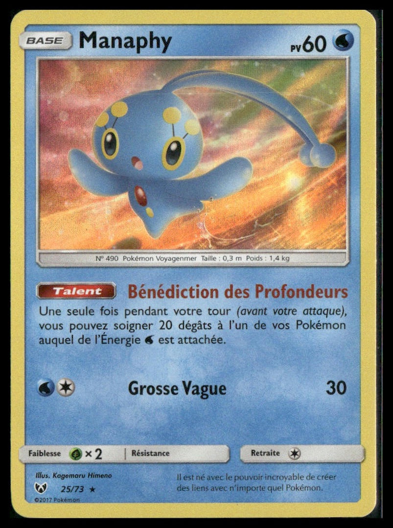 Manaphy #25/73 FRENCH Shining Legends NM