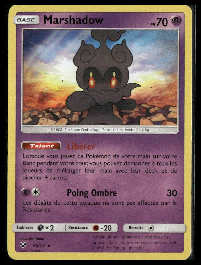 Marshadow #45/73 FRENCH Shining Legends NM