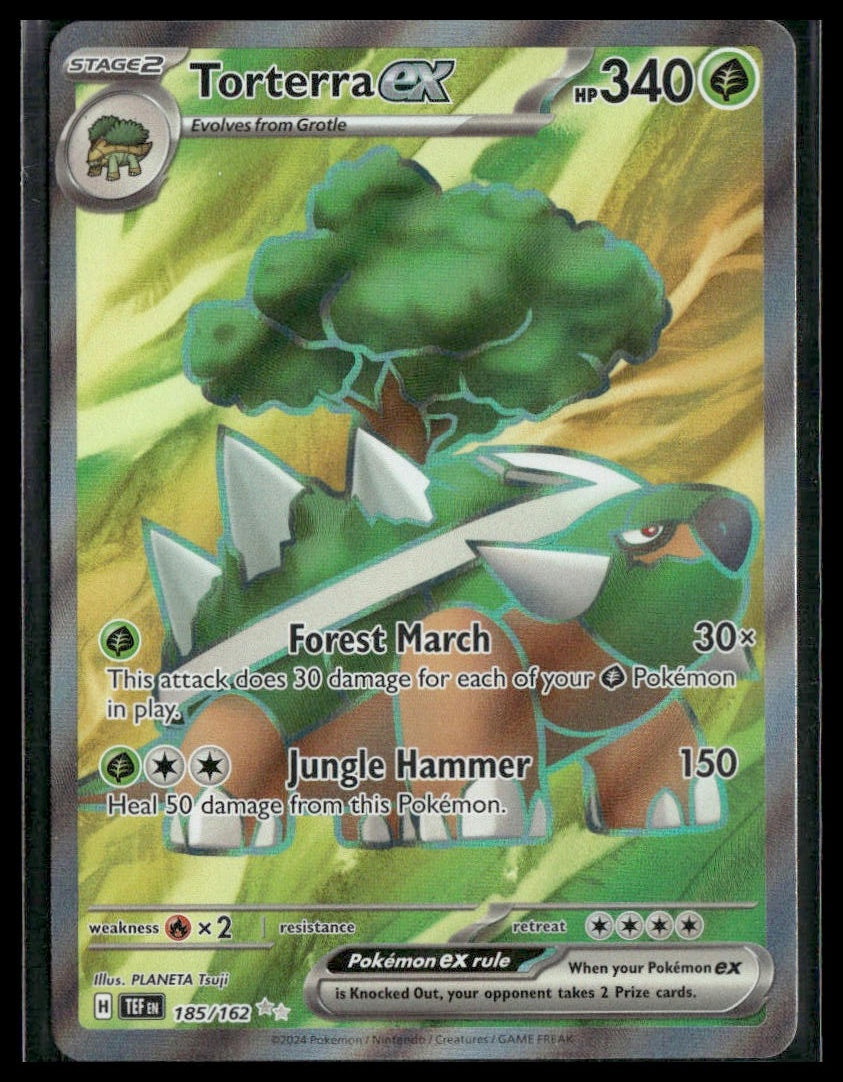 Torterra ex #185/162 Temporal Forces NM