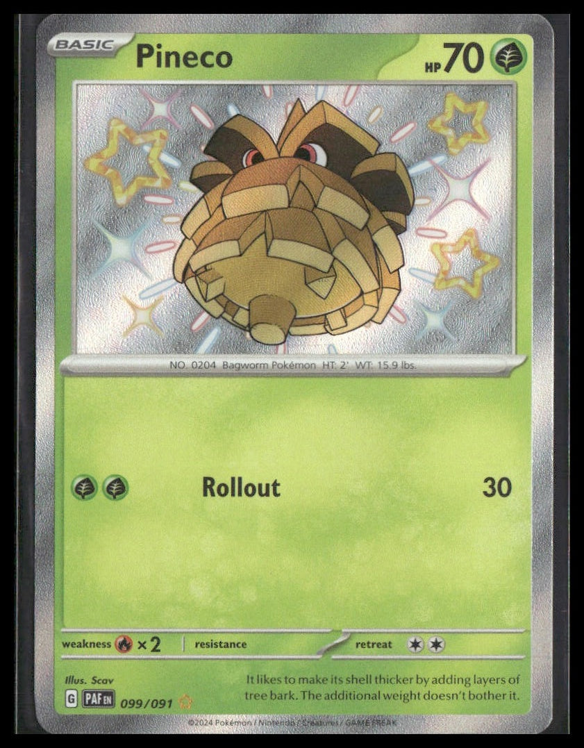Pineco #099/091 Paldean Fates NM