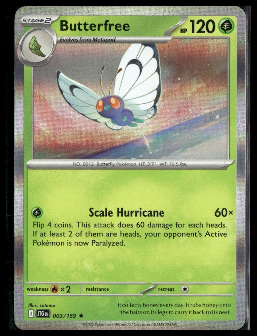Butterfree #003/159 Holo Journey Together NM