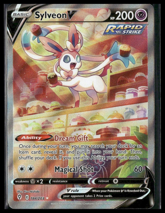 Sylveon V (Alt Art) #184/203 Evolving Skies VLP