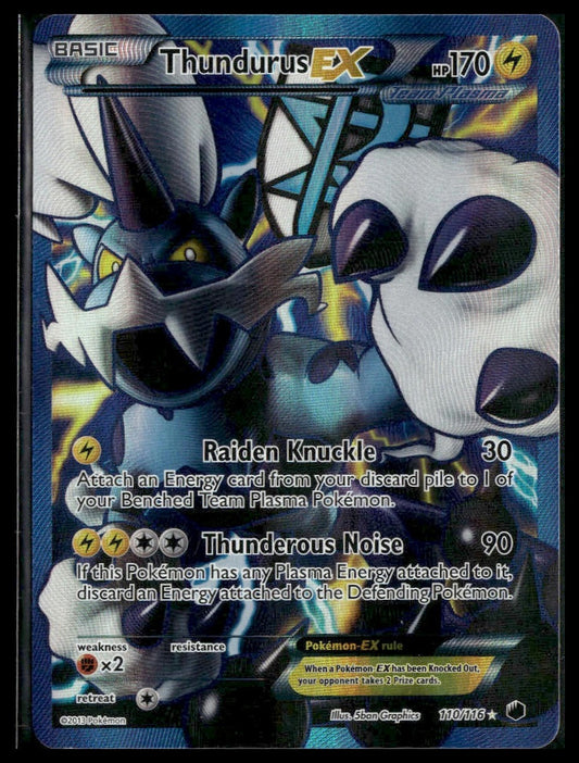 Thundurus EX (Team Plasma) #110/116 Plasma Freeze LP
