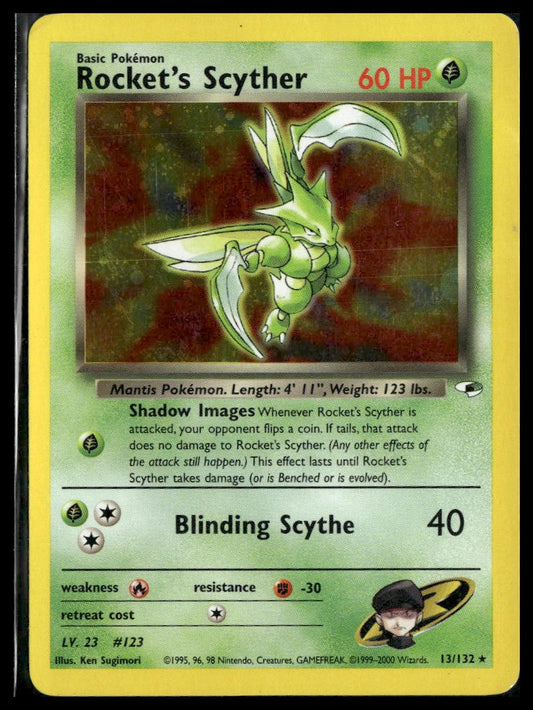 Rocket's Scyther #013/132 Gym Heroes MP