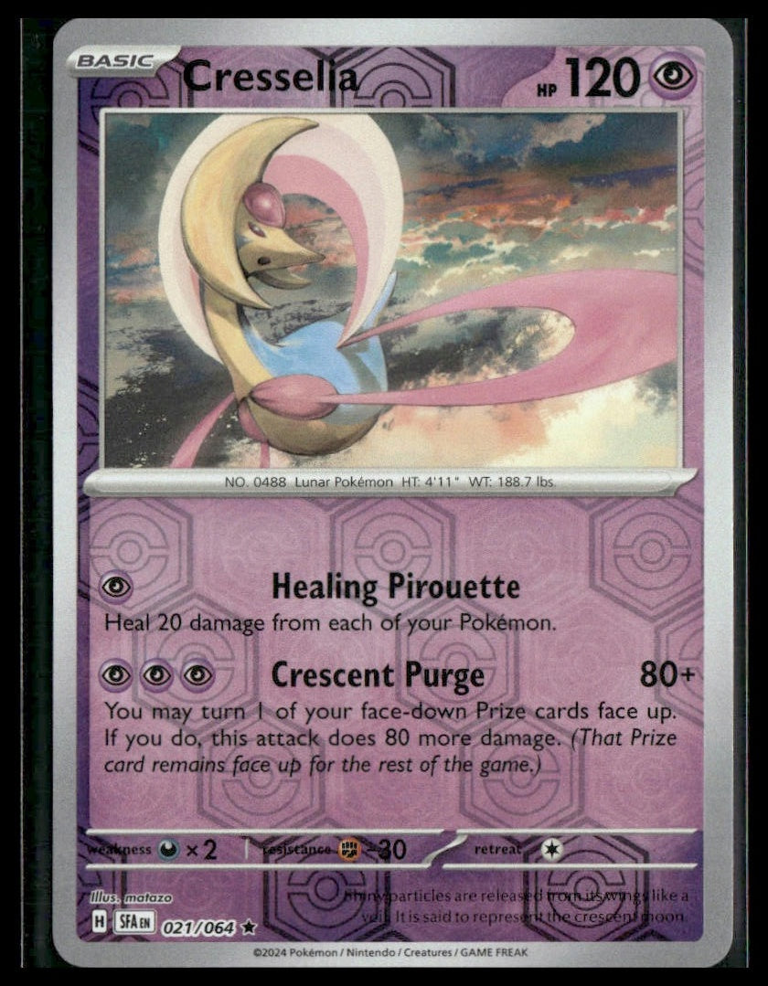 Cresselia #021/064 Reverse Holo Shrouded Fable NM