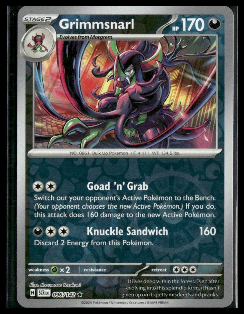Grimmsnarl #096/142 Reverse Holo Stellar Crown NM