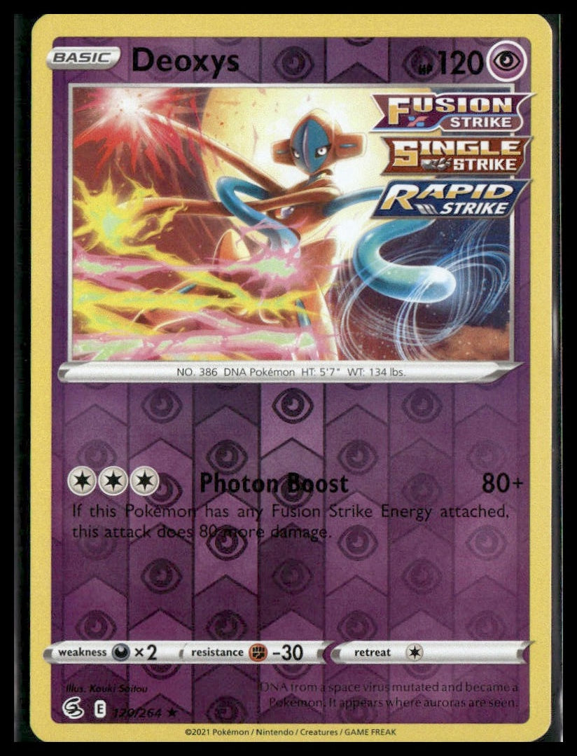 Deoxys #120/264 Reverse Holo Fusion Strike VLP