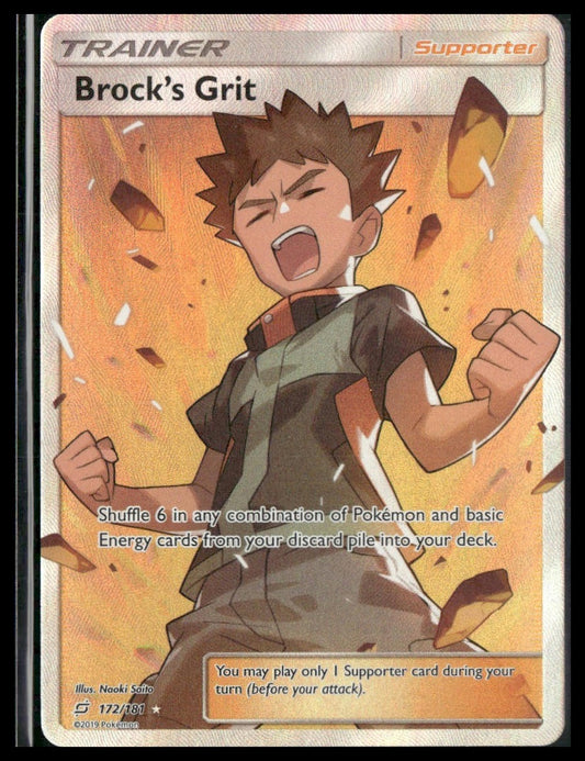 Brock's Grit (Full Art) #172/181 SM - Team Up NM