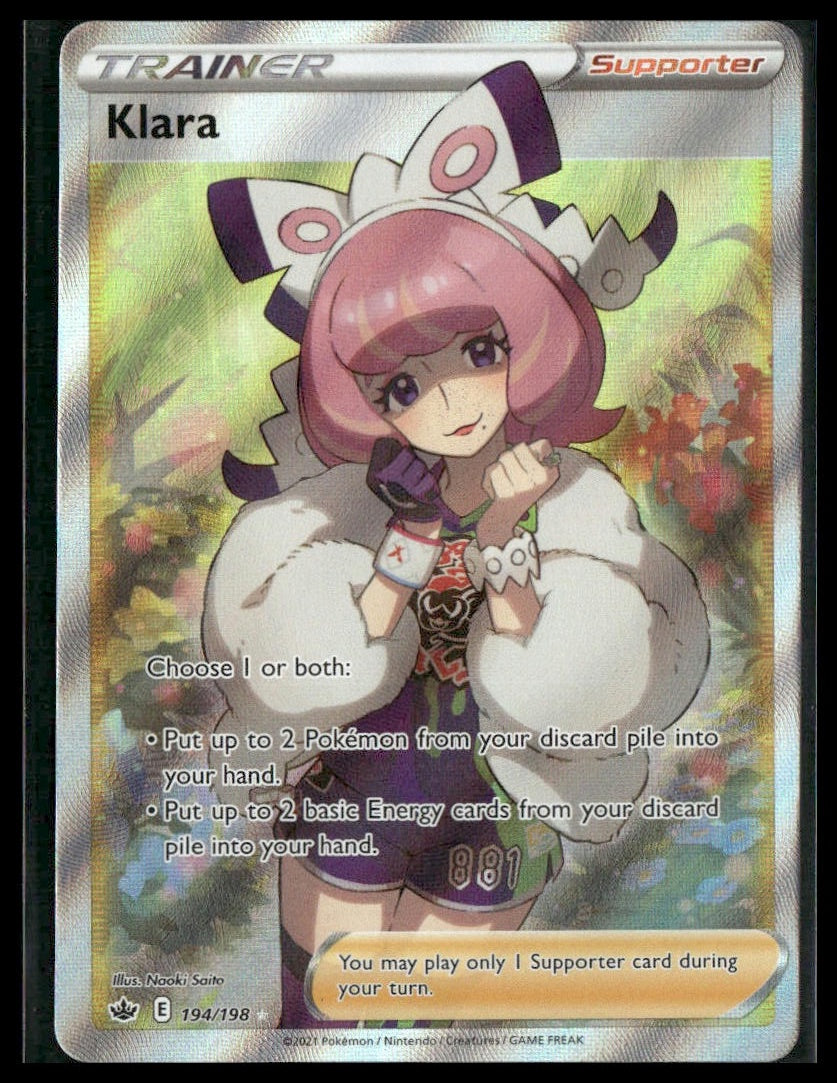 Klara (Full Art) #194/198 Chilling Reign NM
