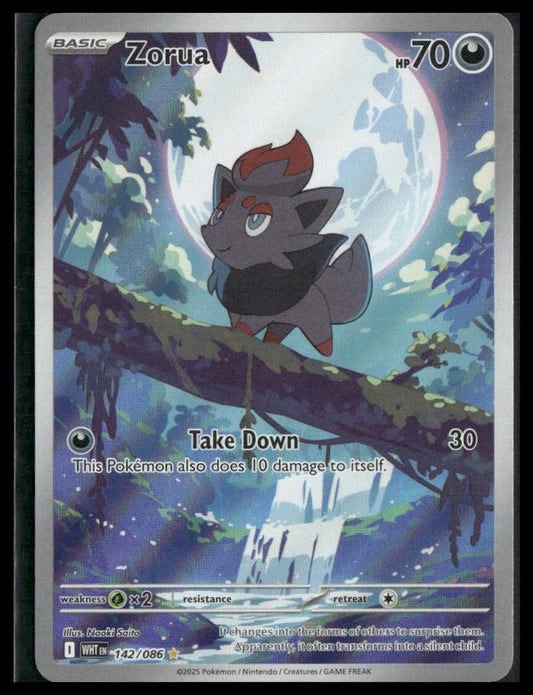 Zorua #142/086 White Flare NM
