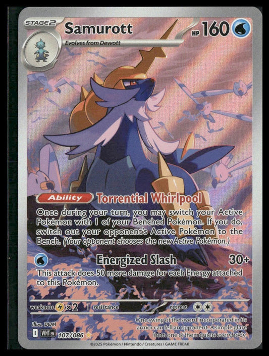 Samurott #107/086 White Flare NM