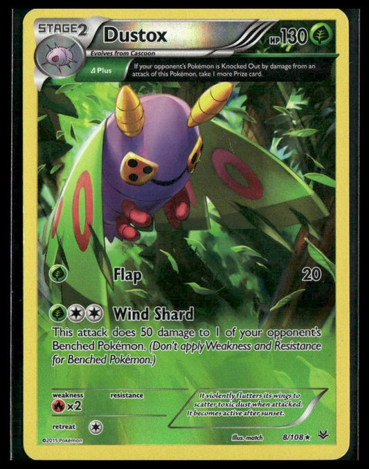 Dustox #8/108 Reverse Holo XY - Roaring Skies LP