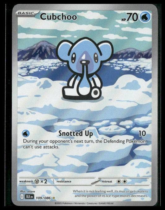 Cubchoo #109/086 Black Bolt NM